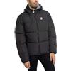 Fila Harry - Piumino imbottito da uomo, colore: nero/squalo, Nero/Pelle di squalo, L