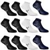 LANCETTI - 12 Paia Calzini Corti Sneaker per Uomo o Donna, Fantasmini in Cotone Filo di Scozia