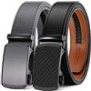 CHAOREN Cintura Uomo 2 Pezzi, Cinture Uomo Pelle 35mm, Trim Regolabile