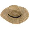 Healvian Cappello da Uomo per la Protezione Solare Cappelli a Secchiello Uomini Paglia Largo Cappello Sole Capello per Sole Cappello Estivo Berretto da Spiaggia per Uomo Cannuccia