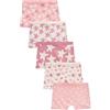 NEXT Ragazza Confezione da 5 Slip Stile Shorts con Gamba Lunga Rosa 2 Anni-3 Anni