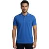 BE BOARD Polo Uomo Manica Corta - Cotone Piquet Premium, Taglie Forti (Fino a 9XL) - Elegante, Traspirante, Massimo Comfort - Vari Colori Bluette-Blu-Bianco 9XL