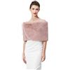 BEAUTELICATE Donna Pelliccia Sintetica Stola Elegante Coprispalle Scialle Winter per Abito da Sposa Matrimonio Invernale Cerimonia Sposa Damigella