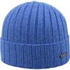 Melegari Berretto Cuffia Beanie Trento | 100% Cashmere | Made in Italy | Unisex (Blu Jeans)