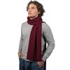DALLE PIANE CASHMERE Sciarpa Ampia Uomo 100% Cashmere | Lunga 200 cm e larga 35, 140 g, doppio giro completo che chiude lo scollo del cappotto, filo ritorto a due capi, tinta unita