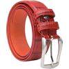 CM Conte Massimo Conte Massimo Cintura Uomo Donna in Vera Pelle Effetto Cocco, Fibbia Nickel Free, Made in Italy, Altezza 3,5 cm, Con Scatola
