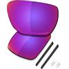 Saucer Lenti di ricambio premium e kit di gomma per occhiali da sole Oakley Ejector OO4142, Midnight Sun Polarizzato, Taglia unica