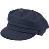Melegari Berretto Popolare Marinaio Genova, Skipper, con Visiera, Lana, Made in Italy, Autunno/nverno (IT, Numero, 61, Blu)