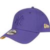 New Era Cappello 9Forty per bambini, New York Yankees, lilla