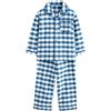 NEXT Ragazzo Pigiama con Bottoni Blue/White Check 12 Mesi-18 Mesi