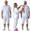 FERRUCCI COMFORT Pigiama Sanitario Girocollo Manica Corta Pantalone Corto - 9017 MC PC - per Anziani, Incontinenza, Alzheimer, Demenza, 100% Cotone Leggero (IT, Testo, XXL, Regular, Regular, Uomo)
