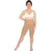 SOLIDEA Shorts Donna Silver Wave Strong Micromassaggiante | Shorts Donna Sportivi, Bermuda Donna, Pantaloncino Anticellulite (Noisette, 48)