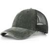 Zylioo Cappello da camionista lavato XXL oversize,Cappelli da camionista in rete regolabile,Cappello da corsa morbido per grandi teste