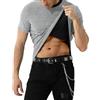 Casey Kevin Maglietta Paillettes Uomo Maglia Glitter Brillantini T-Shirt Camicia Paillette Danza Discoteca