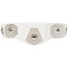Fortunezone Cintura da principessa Leia per adulti, per Halloween, cosplay, cosplay, cintura in pelle bianca, bianco, S