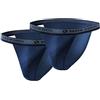 sesto senso Slip Uomo Cotone 2 Pacchi Sexy Mutande Comodo Biancheria Intima di Base Tanga L 2 Blu Scuro
