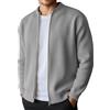 DASONLUE Cardigan da uomo di colore puro cardigan cardigan invernale lavorato a maglia con cerniera intera Cardigan morbido maglione a maglia grossa per autunno e inverno
