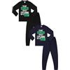 ThePyjamaFactory Pigiama per bambini con scritta I'm Not Arguing I'm Just Explaining Why I'm Right, colore: nero e blu navy, confezione da 2, Multicolore, 15-16 Years
