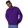 TICTEX Felpa Girocollo per Uomo in Cotone - Felpa Basic Senza Cappuccio per Uso Quotidiano e Abbigliamento da Lavoro - Viola, S