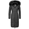 Navahoo - Cappotto invernale trapuntato da donna "Umay", 6 colori, XS - XXL Nero L