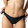 Ecowoman | Costume da Bagno Mestruale Donna | Flusso Medio | Costumi Assorbenti per Ciclo Mare | Costumi a Prova di Perdite e Anti-Odore (IT, Testo, XXL, Regular, Regular, Nero-Brasiliano con Nodo)