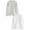NEXT Ragazzo Confezione da 2 Maglie Termiche a Maniche Lunghe Grey/White 3 Anni-4 Anni