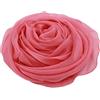 Meishine® Elegante sciarpa di seta da donna, pashmina in 100% pura seta, da 180 x 110 cm, Rosa, Taglia unica