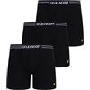 Lyle & Scott Uomo Lewis 3 Paia di Boxer con Bottoni, Nero, XXL