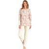 SNELLY Pigiama Donna Invernale Cotone Punto Milano, Pigiami 2 Pezzi Morbido con Maglia Manica Lunga, Fantasia a Scelta, Taglie 44 46 48 50 52 54