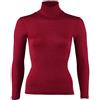 Engel - Maglione da donna a collo alto, 70% lana (kbT), 30% seta