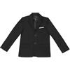 Generisch Tuta formale Giacca Blazer Bambini Bambino Bambino Bambino Ragazzi Primavera Stampa Cotone Manica Lunga Cappotto Abbigliamento, Nero , 7-8 Jahre