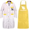 fratelliditalia.org Kit Divisa Uomo supermercato Camice e grembiule Ideale per salumerie laboratori macellerie made in italy Colore giallo Taglia M
