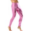 YOOBNG Leggings Attivi in Finta Pelle per Uomini - Pantaloni Stretched Metallizzati Abbigliamento da Club