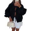 Agiyenna Cardigan con Allacciatura da Donna sul Davanti Giacca Invernale Casual Tinta Unita Sciolto Girocollo Calda alla Moda Giacca a Maniche Lunghe Lavorata a Maglia Elegante Cardigan Y2K con Fiocco