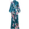 BABEYOND Babyond - Accappatoio da Donna, Maxi, Lunghi, Kimono, da Spiaggia, Motivo Pavone, Stampa a Maglia, Kimono Champagne Taglia Unica