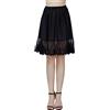 BEAUTELICATE Sottogonna Donna Cotone Antistatico Mezza Gonna Sottovest per Gonna in Pizzo Vita Elastica per Abito Trasparente Avorio Nero S-XXL 55 cm 60 cm