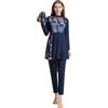 Generic Costume da bagno da donna Burkini Modest, a copertura completa, a maniche lunghe, con pantaloni e tankini Hijab, estivo, con giunzioni
