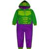 Marvel Pigiama Hulk Bambino | Pigiama Bambini | Pigiama Intero Bambino | Pigiamone Pile Bambini | Verde 8-9 Anni