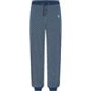 El Búho Nocturno Pantaloni Pigiama Uomo Lungo - 100% Cotone Flanella Invernale Caldo o Popeline Traspirante - Tasche Vita Elastica Coulisse Patta Bottoni - 100% Cotone, Blu 8509, XL