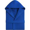 o-day Accappatoio Nido D'Ape Donna e Accappatoio Nido D'Ape Uomo in Cotone con Cappuccio Tasche e Cintura, Leggero e da Viaggio S-XXXL (IT, Testo, L, XL, Regular, Regular, Blu Royal)