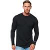 Merino.tech Maglia Termica Lana Merino - 100% Maglia Trekking Uomo Manica Lunga Merino Wool (Medium, 170 Charcoal Henly)