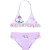 Hello Kitty Sanrio Hello Kitty Bikini per Ragazze, Costume da Bagno Due Pezzi con Motivo a Sirena per Bambina, Taglie 3 a 8 Anni (IT, età, 3 Anni, Regular, Lila)