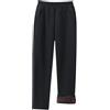 Rainjia Pantaloni termici per anziani, da donna, in pile, invernali, imbottiti, da donna, spessi, caldi, in pile, casual, per il tempo libero, peso 45-80 kg, Nero , M