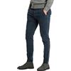 Evoga Pantaloni Uomo Invernali Casual Slim Fit Jeans Tasca America (44, Blu Scuro)