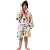 DELEY Accappatoio Bambini con Cappuccio, Adorabile Gufo, 5-6 Anni