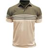 MakingDa - Polo da uomo a maniche corte, a righe orizzontali a blocchi di colore, estive, vestibilità regolare, con bottoni, colletto classico, per golf e lavoro, maglietta leggera, tee top, verde e