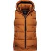MARIKOO Zarinaa - Piumino invernale da donna, con cappuccio, taglie XS-XXL, Rusty Cinnamon, S