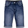Coveri Bermuda jeans con baffatture e scoloriture uomo