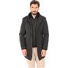 Ciabalù Cappotto Uomo Invernale Elegante Lungo Slim Giaccone con Pettorina