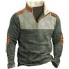 Generico Felpe Senza Cappuccio da Uomo Leggera Felpe con Zip 1/4 Invernale Firmate Sweatshirt Collo Alto Offerta Basic Pullover Manica Lunga Casual Pesante Shirt Tops Lavoro Aderente Abbigliamento